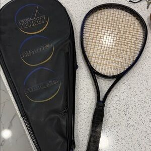 PRO-KENNEX Tennis Racket with Carry Case Black, Gold, Extra Zipper Ball Pocket.